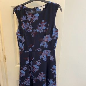 Blue floral dress